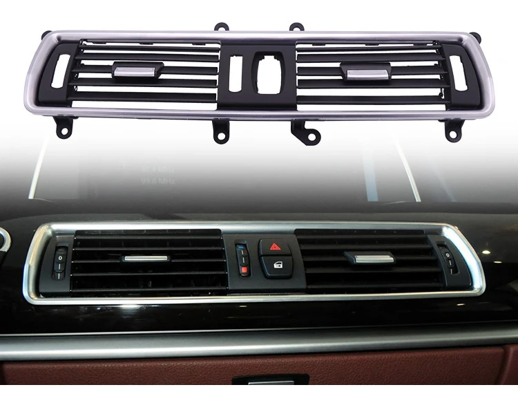 Автомобильный Стайлинг кондиционер вентиляционная рамка крышка наклейки отделка воздуха на выходе центральная консоль Кондиционер панель для BMW 5 серии GT