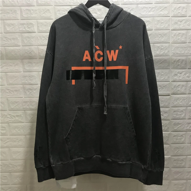 Новая роскошная мужская Новинка A-COLD-WALL ACW толстовки с капюшоном бархатные хлопковые пуловеры из плотного флиса 09