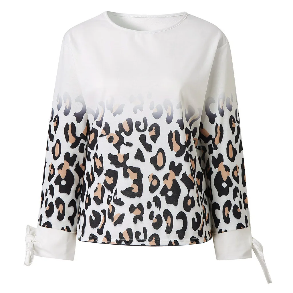Poleras mujer de moda, camiseta mujer, футболка, женская, окрашенная, с принтом, завязанная узлом, с длинным рукавом, хлопковый пуловер, топ, футболка