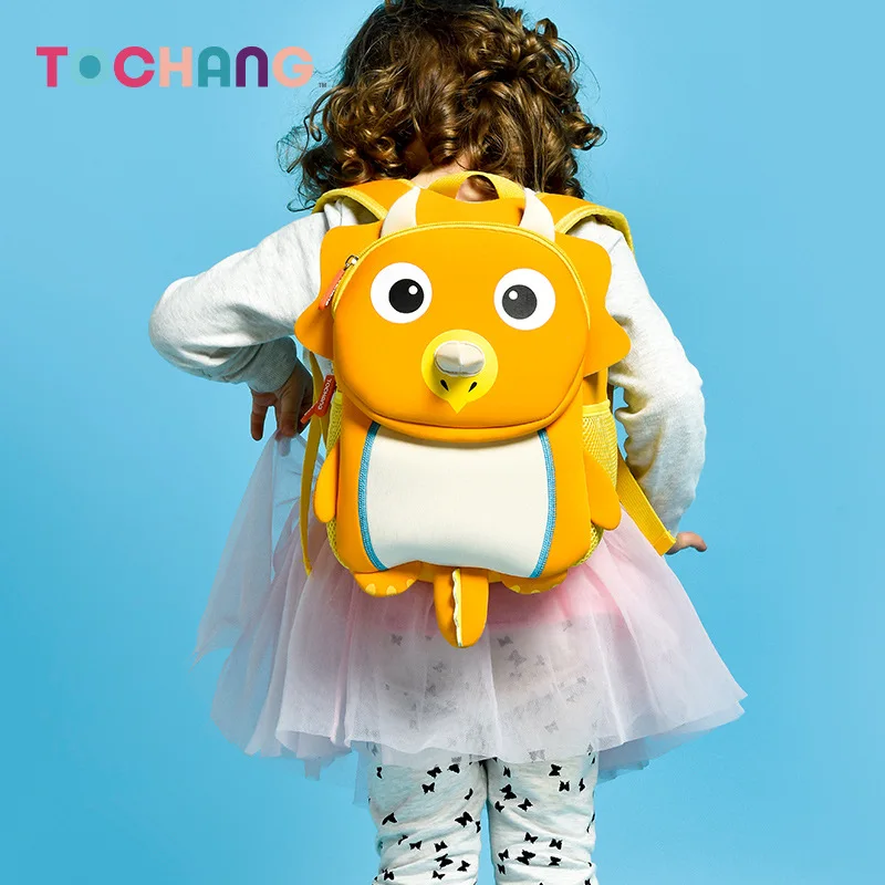 

Triangular Dinosaur Kindergarten School Bag Neoprene Backpack Cartoon Cute CHILDREN'S School Bags