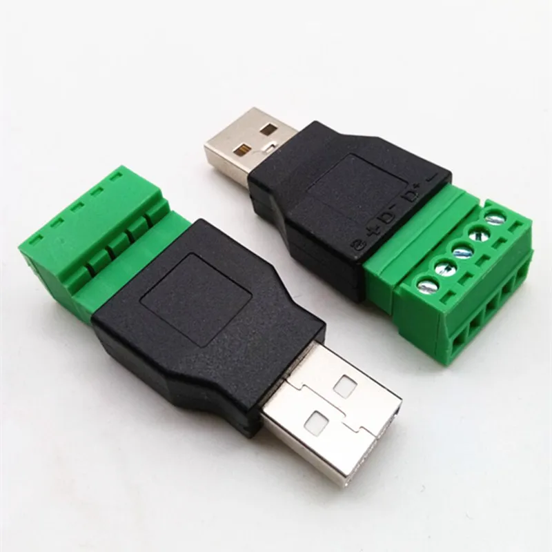 1 шт. USB 2 0 тип А штекер/гнездо к 5P винтовой терминал с защитным удлинителем