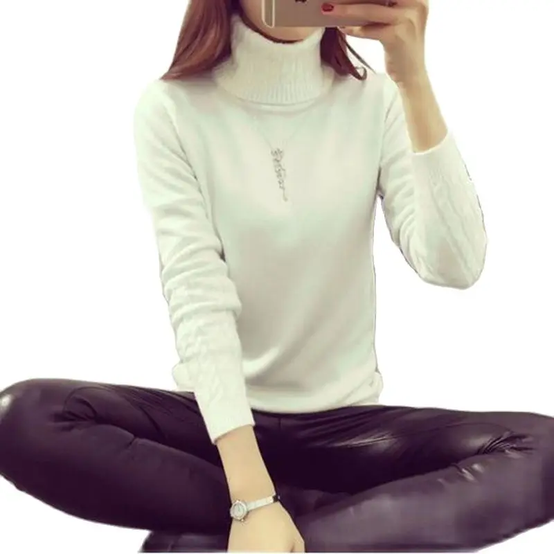Женская водолазка OHCLOTHING зимний свитер для женщин 2021 вязаные женские свитера и