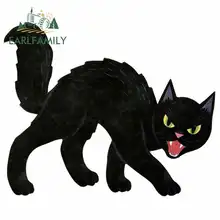 EARLFAMILY 13cm x 10.7cm for Halloween Spooky Kid Horror Cat Witch Car Stickers Vinyl JDM Bumper Trunk Truck Graphics Waterproof