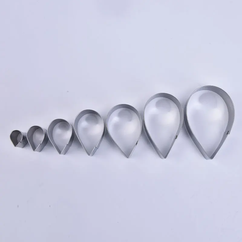 7Pcs Clay Cutter Stainless Steel Drop Round Ceramic Pottery Designer DIY Polymer Clay Craft Cutting Mold for Jewlery Pendant polymer clay tools clay sculpting tools clay craft tool