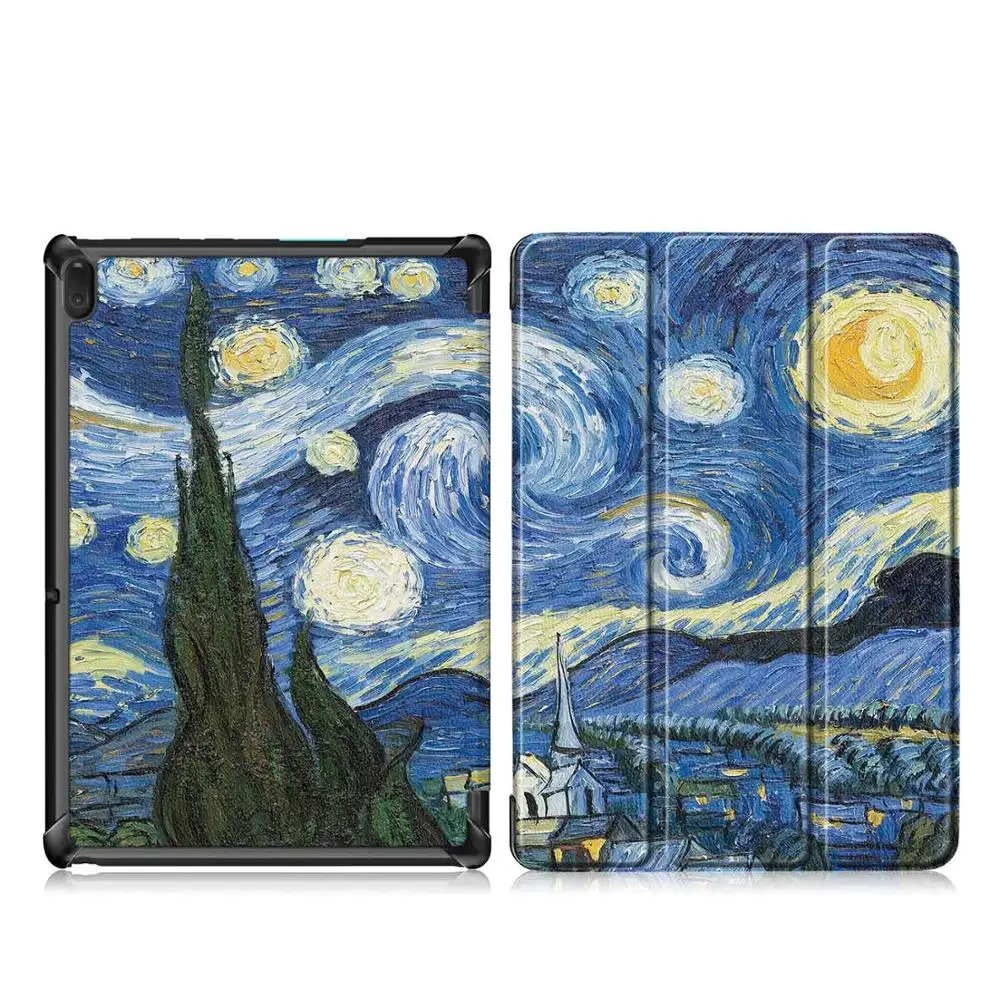 Магнитный чехол для lenovo Tab E10 TB-X104F TB X104F из искусственной кожи, чехол-подставка+ защита для экрана+ стилус, чехол