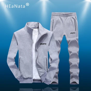 

Men's Sportswear Sport Set Spring Tracksuit Long Sleeve Sweatshirt GYM Fitness Pants Workout Running Suit Zipper Coat Sweatpants