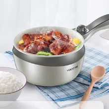 Многофункциональная электрическая рисоварка, электрическая Пароварка для приготовления пищи, нагревательная чашка, горячий горшок, пароварка из нержавеющей стали, кухонная плита 220 В