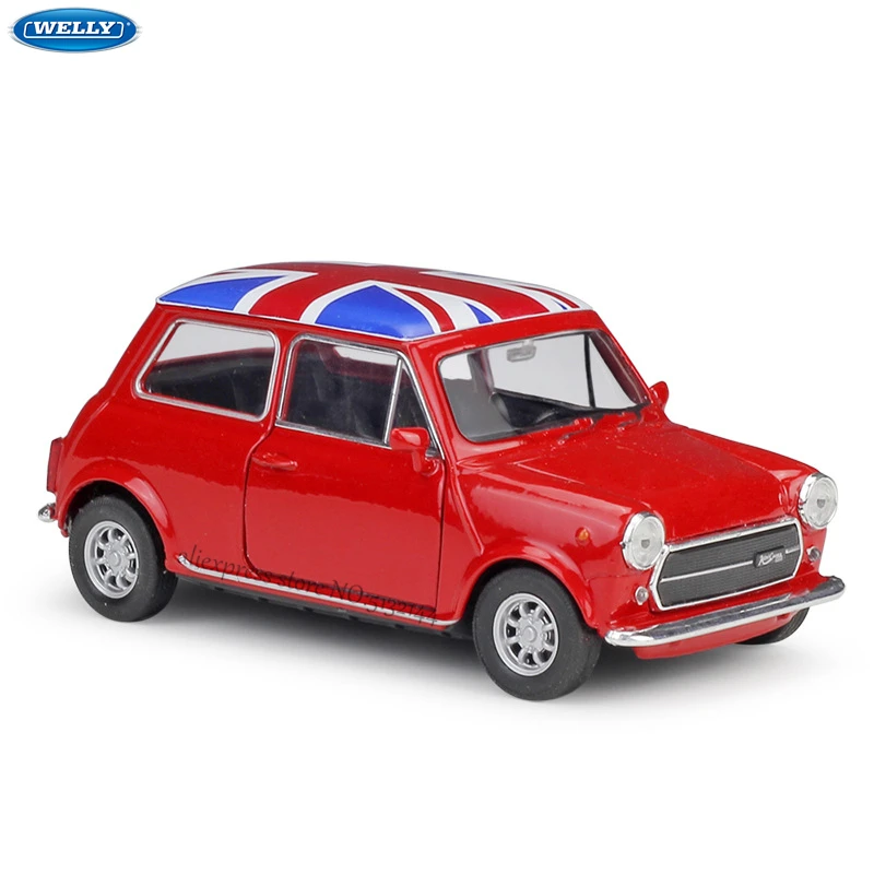 

WELLY 1:36 Mini Cooper 1300 alloy car model machine Simulation Collection toy pull-back vehicle Gift collection