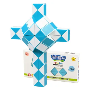 QIYI 72 Segments Magic Rule Snake Cube Variety Diy Elastic Changed Popular Twist Transformable Kid Puzzle Toy For Children 1