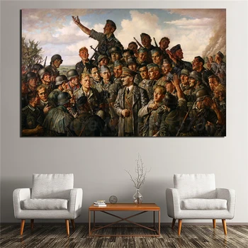 

World War II Painting Wall Art Vintage Poster On Canvas Bedroom Wall Art Decoration Pictures For Living Room Home Decor