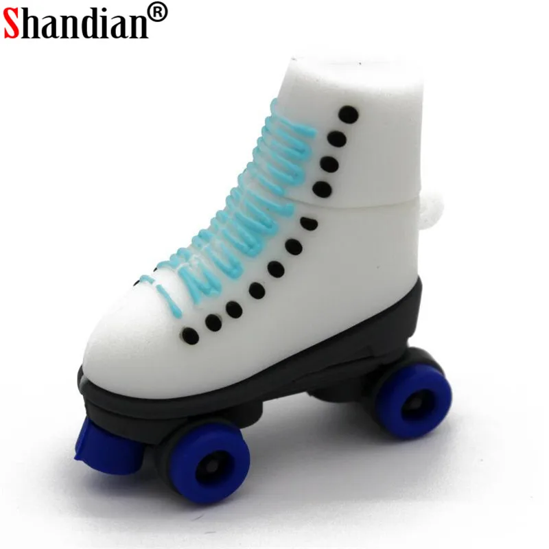 SHANDIAN Skates Pen Drive USB flash Drives Genuine pendrive 4GB 16GB 32GB 64GB Roller Skates Shoes USB Flash Disk memory stick