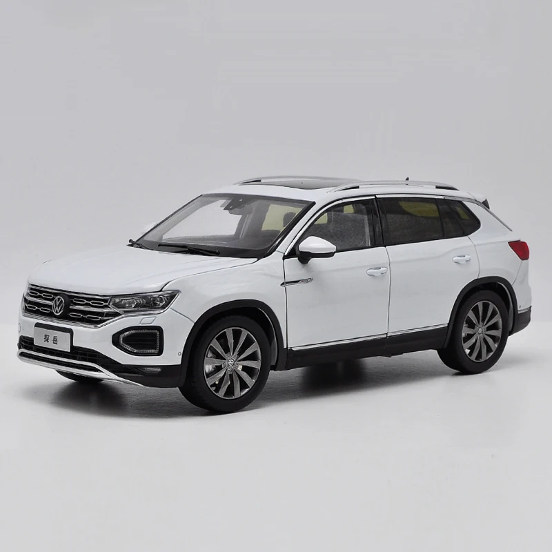 1:18 литье под давлением модель для Volkswagen VW TAYRON SUV Игрушечная машина из сплава миниатюрная коллекция подарки - Цвет: White
