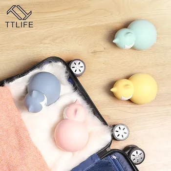 

TTLIFE Cartoon Cat Hand Warmer Girl Mini Reusable Hot Water Bottle Portable Silicone Anti-hot Hand Hot Water Bag Christmas Gift