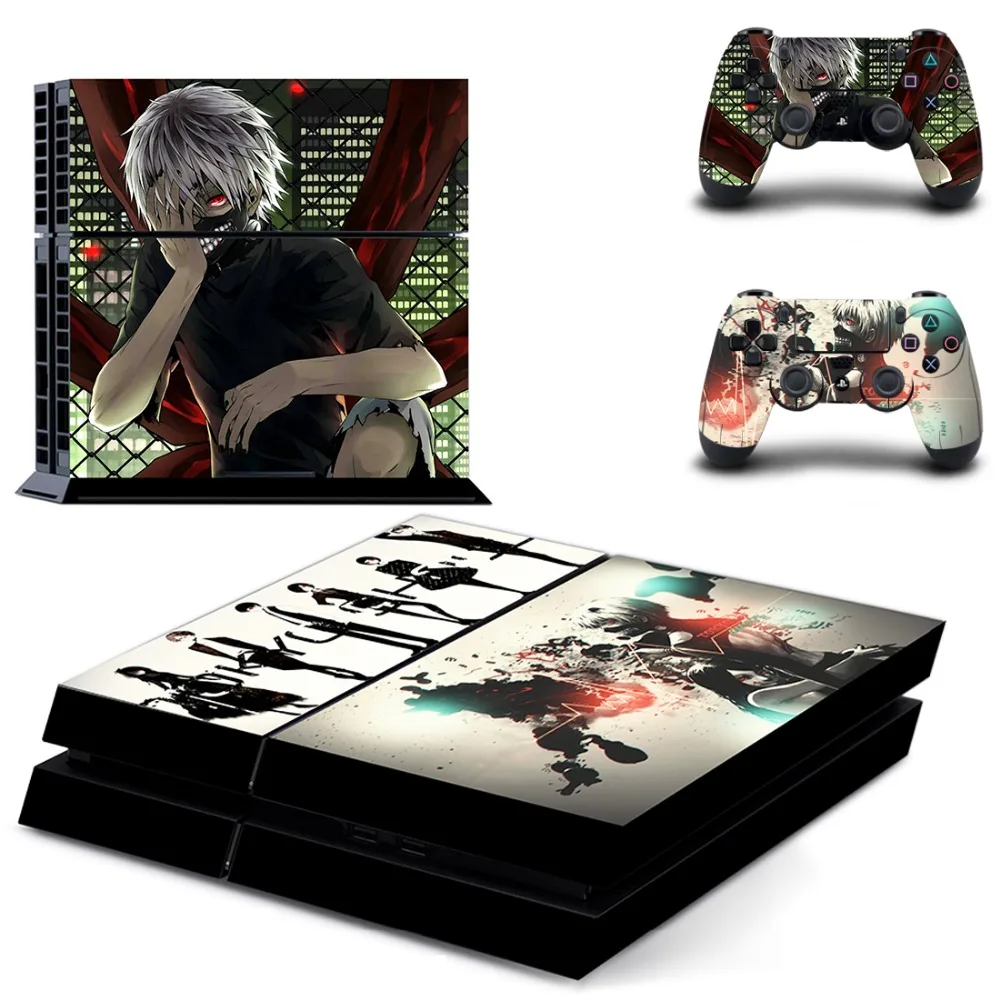 Аниме, Токийский Гуль, полное покрытие, лицевые панели, наклейка для PS4, наклейка для playstation 4, консоль и контроллеры, наклейка для PS4