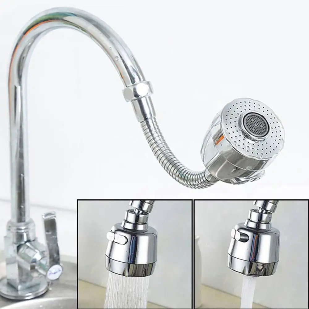 

360 Degree Adjustable Faucet Aerator Spout Water Saving Filter Diffuser Bathroom Sink Tap Faucet Extender Kitchen Supplie