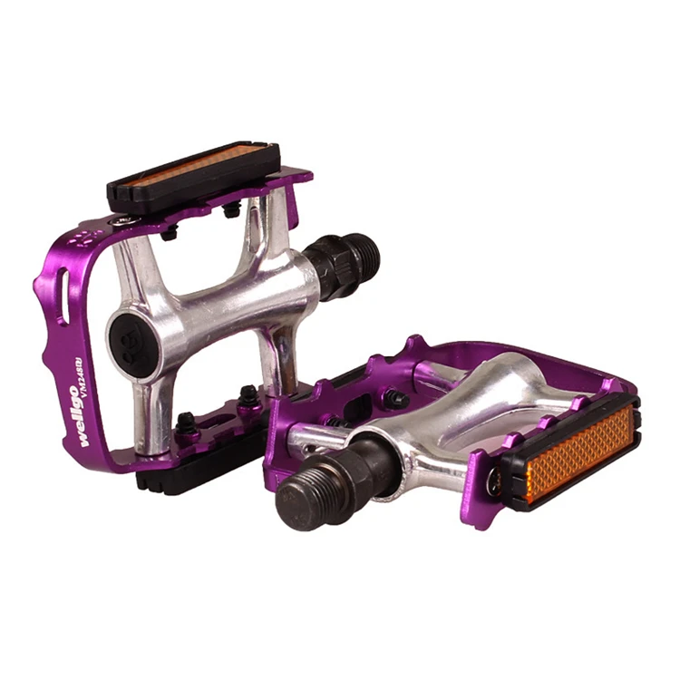 Purple BMX MTB педали для велосипеда педаль SPD клипса бутсы Crank Brothers колышки плоские горные велосипеды быстросъемные велосипедные аксессуары - Цвет: Purple