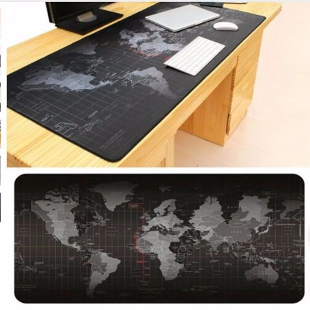 

2Size Super Large Size Keyboard Mat Mouse Pad World Map Pattern Gaming Computer Mouse Keyboard Rubber Mat Pad Table Pad Hot Sale