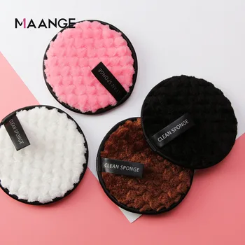 

MAANGE 1PCS/3PCS Microfiber Makeup Remover Reusable Cleansing Makeup Face Cleansing Towel Cotton Double layer Nail Cleaning Wipe
