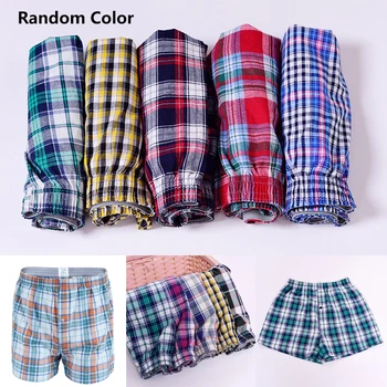 

Men's Casual Loose Wide Leg Cotton Boxer Shorts Elastic Waist Home Underwear Men's Cotton Shorts