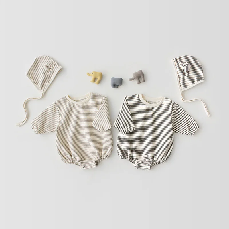 

Autumn Spring new arrival rompers baby clothes with Cute little ear hat
