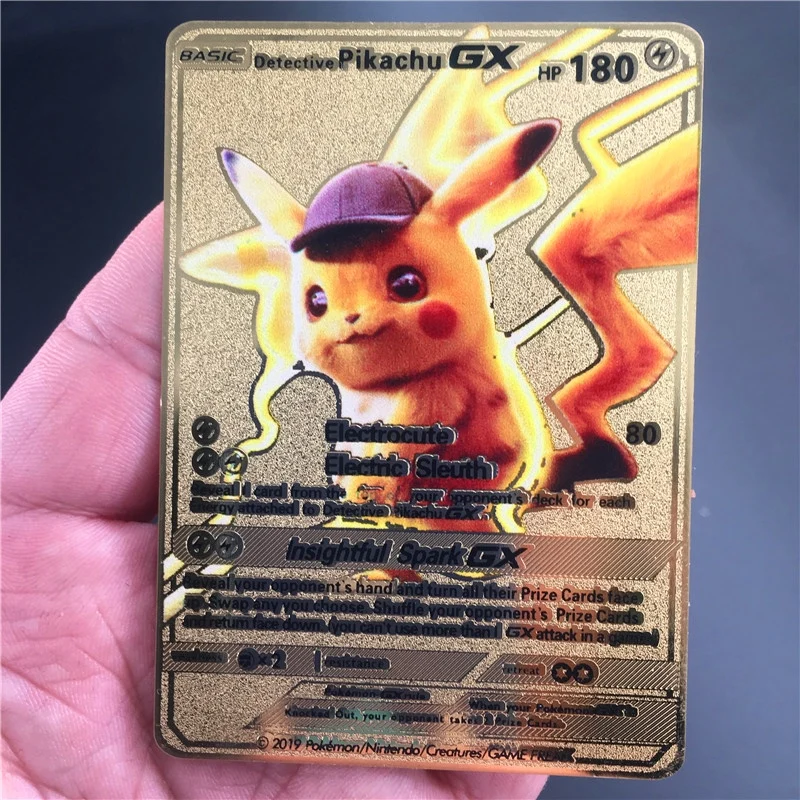 TAKARA TOMY Покемон металлическая карточная игра Аниме битва карта золото Чаризард Пикачу коллекционная карточная фигурка Модель Детская игрушка подарок
