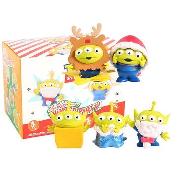 

Toy Story Alien Winter Party Mini PVC Figures Kids Toys Christmas Gift 5pcs/set