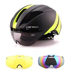 MTB ультра-светильник цельный литой горный шоссейный велосипед велосипедный шлем безопасности для верховой езды с ветрозащитными линзами