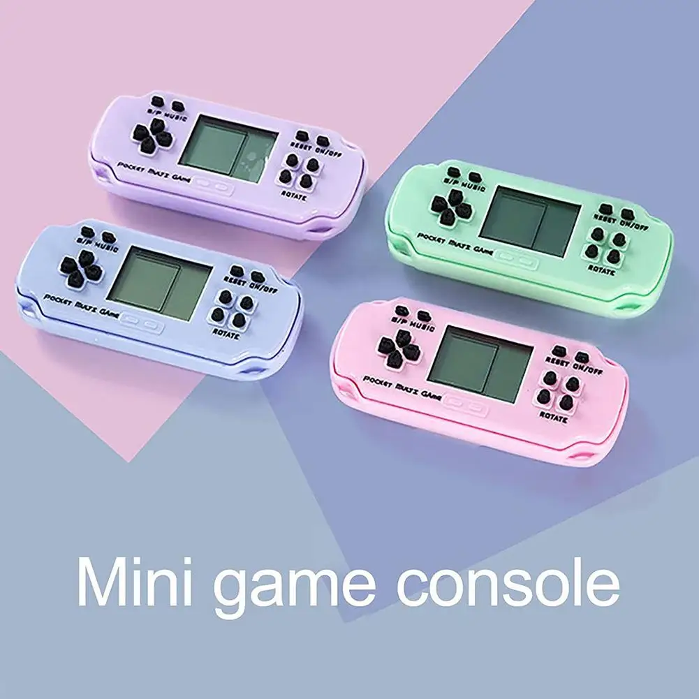 Mini Game Console Electronic Retro Video Game Machine For Kids Children Gift Keychain Hanging Pendant Decor Boys Birthday Gift digital children camera photography instant print photo kids video recorder mini thermal printer video educational birthday gift