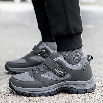 

Autumn Winter Men Casual Shoes High Quality Leather Men Walking Sneakers Outdoor Breathable Flat Shoes Fashion Hiking Shoe T8