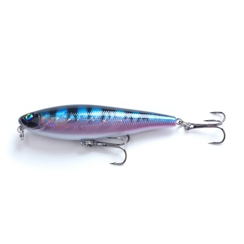 C 2 шт./партия Карандаш Lure75mm 7 г рыболовный Топ приманки для воды Isca искусственные Твердые наживки-мальки зимняя рыбалка Whopper Swimbait тройной крючок - Цвет: C