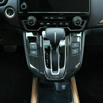 

Carbon Fiber Shift Lever Panel Cover Gear Frame For Honda CRV 17-19 ABS Plastic
