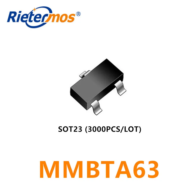 3000 шт. MMBTA63 MMBTA63LT1G SOT23 PNP 500MA 30В сделано в Китае | Электроника