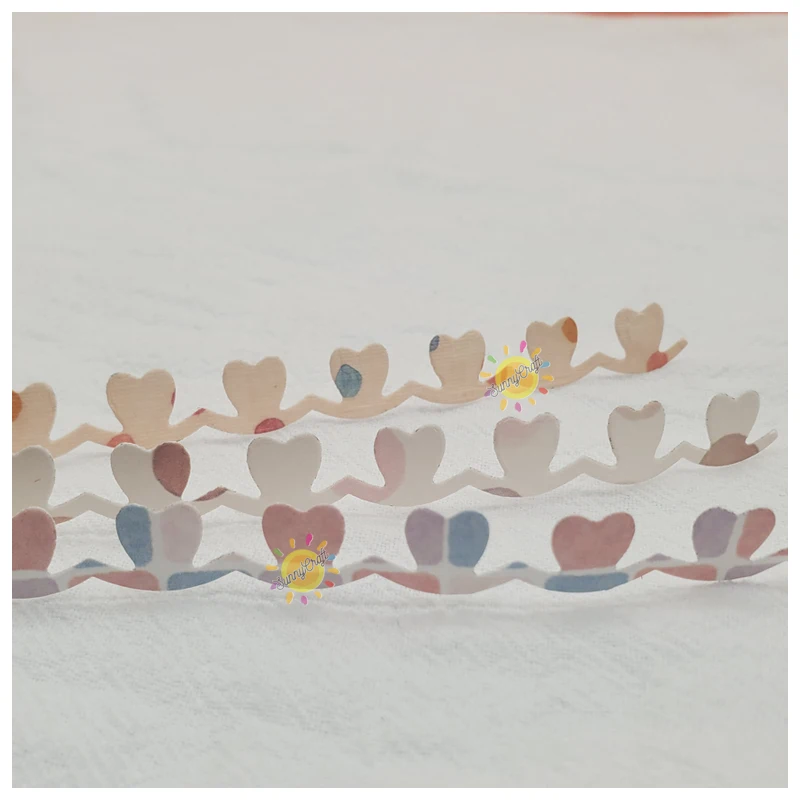 

Mini Heart Border Metal Cutting Dies for DIY Scrapbooking Album Cardmaking Decorative Embossing Making Greeting Card Paper Craft