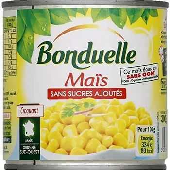 

Bonduelle - Granos de maíz dulce en vacío - 285g - Lote de 3 - Precio por unidad - entrega rápida