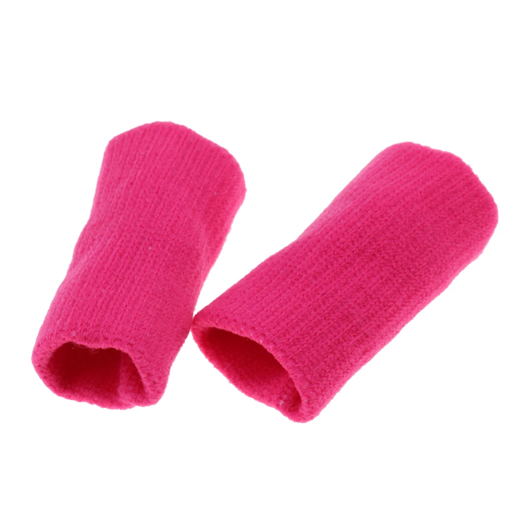 5 Pieces Sports Elastic Finger Sleeves Protector Sleeves Breathable Support Thumb Brace Protector Sports Aid Nylon Finger Sleeve