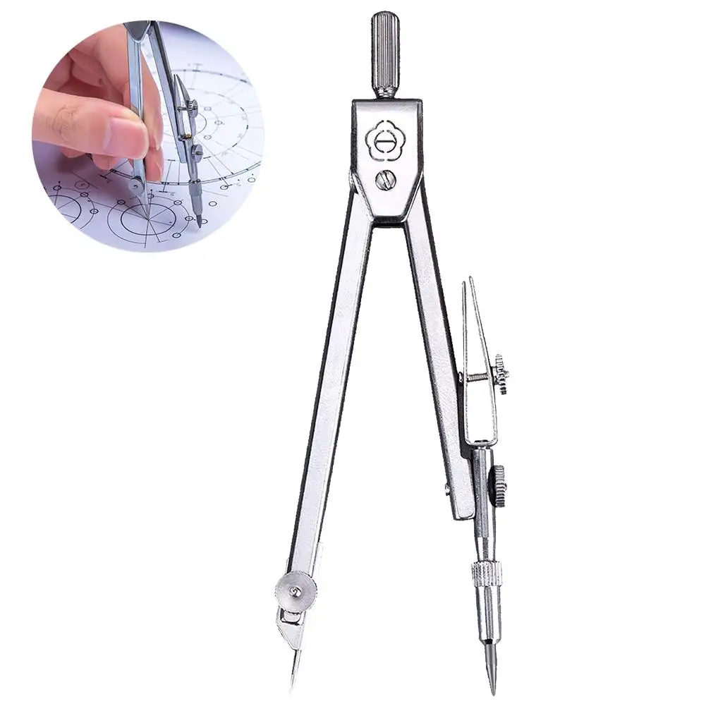 M&G Stainless Compass Multifunctional Metal Drafting Drawing Math Geometry  Circles Tool Durable School Stationery Supplies