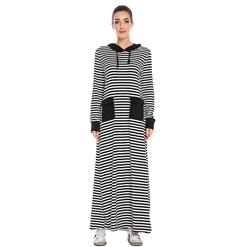as picture Femme, спортивное мусульманское платье исламское, одежда abaya s, Женский Восточный халат abaya, Дубай, турецкое, длинное, большой размер, хлопок, осень, весна - Цвет: as picture