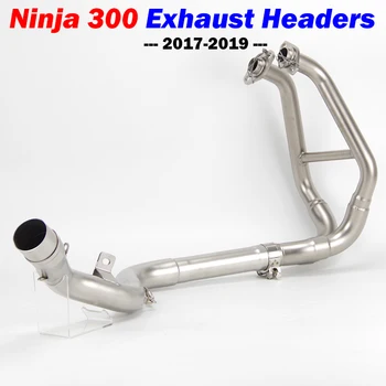 

Ninja 300 Slip-on motorcycle exhaust link middle pipe front exhaust headers escape MOTO for Kawasaki ninja 300 2017 2018 2019