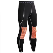Мужские Бодибилдинг колготки утягивающие треники для мужчин бег фитнес Обтягивающие Леггинсы Йога Длинные брюки спортивная одежда