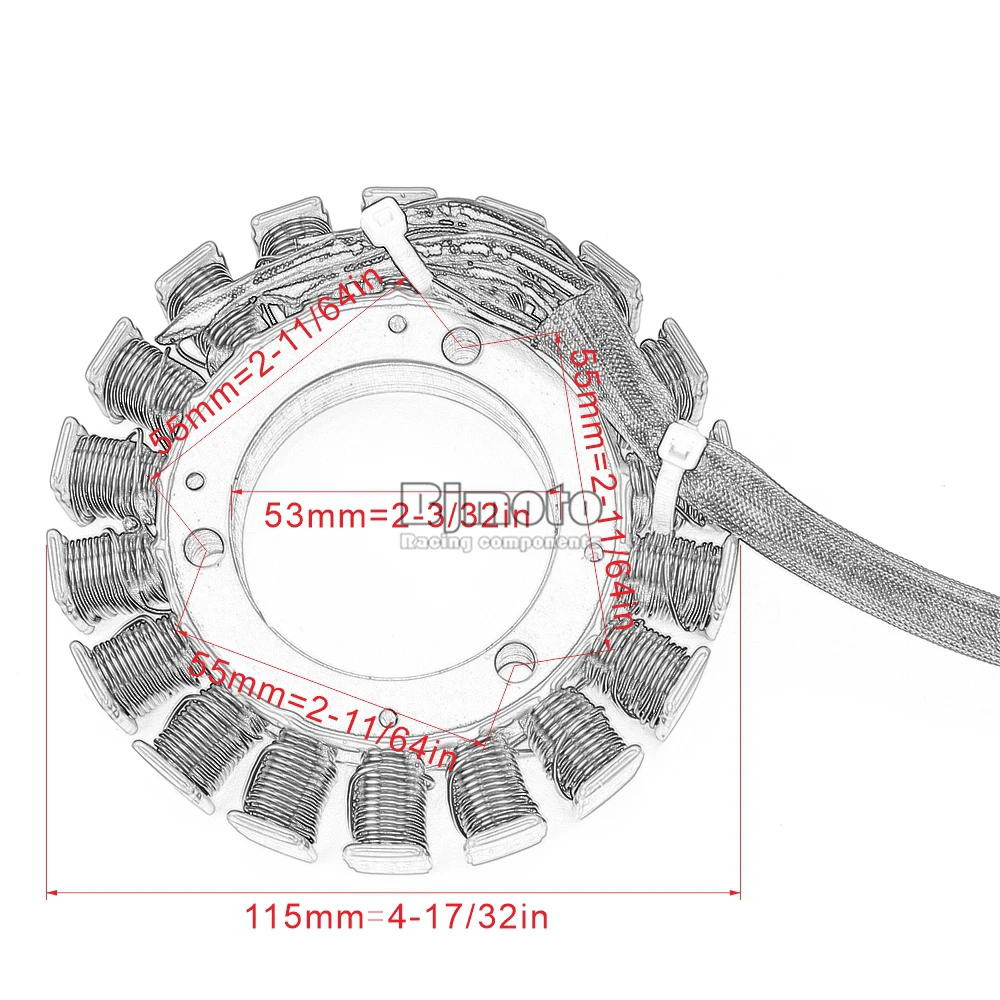 Motorcycle Generator Stator Coil For Arctic Cat 3430011 3430-045 TBX 500 2002 400/500 Manual Bearcat 454 BEARCAT 4X4 ATV 454 2X4