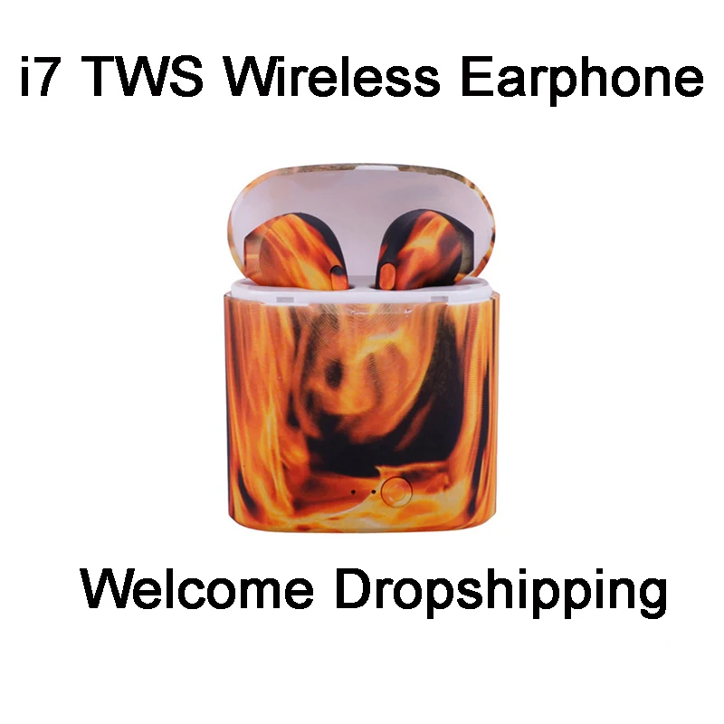 Hot Selling i7 TWS Wireless Earphones True Bluetooth Stereo Headsets Work with IOS&ampAndroid Killer earbuds Dropshipping | Электроника