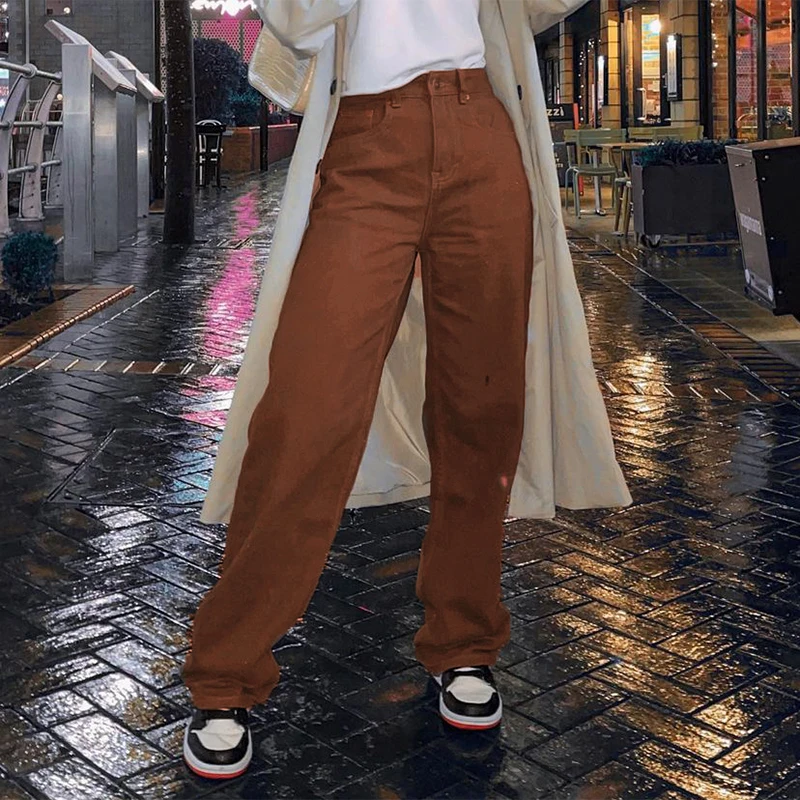 Y2k-女性用ヴィンテージカーゴパンツ,90年代のストリートウェア,キャラメルブラウン,ローウエスト,ルーズフィット,ストレート -  AliExpress レディース衣服