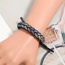 Lzhlq Ретро Браслет-манжета модный геометрический простой Толстый металлический цепной браслет трендовый Женский позолоченный Макси ювелирные аксессуары