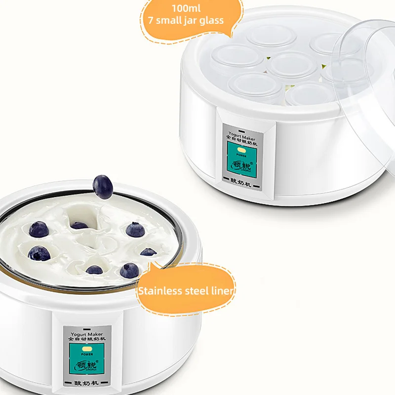 Yogurt Makers Machines With Jars Glasses Cups Fermenter Electric Kitchen Appliances And Household Accessories Natto Maker 1.5L
