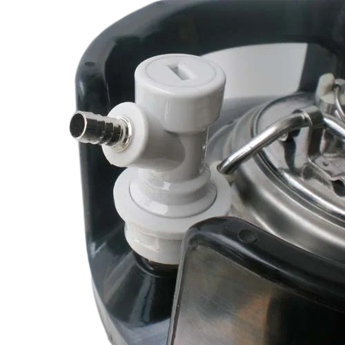 KegLand Gas Ball Lock Post with 1/4 Inch BSP Bulkhead Assembly Homebrew