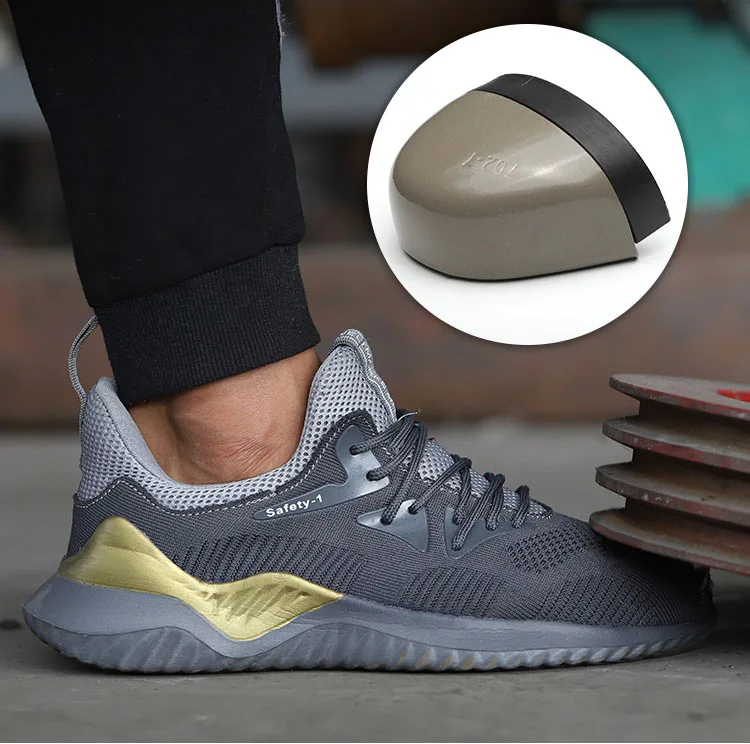 SUADEEX, Мужская защитная обувь, неубиваемая стальная обувь с носком, легкие защитные строительные безопасные рабочие кроссовки