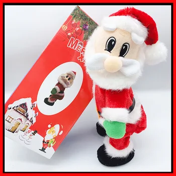 

New Christmas Decorations Christmas Gift Electric Hip Dance Santa Claus Doll
