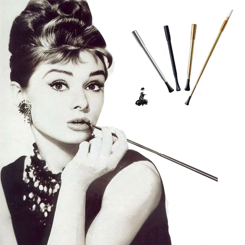 Hepburn – porte Cigarette avec filtre rétro, tuyau de fumage télescopique à  longue tige, accessoire de Performance Photo, embout | AliExpress