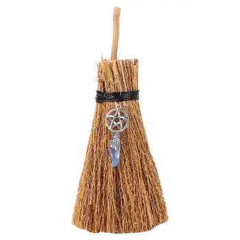 

1Pc Creative Witch Broom Pendant Halloween Broom Ornament Lovely Party Props Halloween Witch Broom Pendant