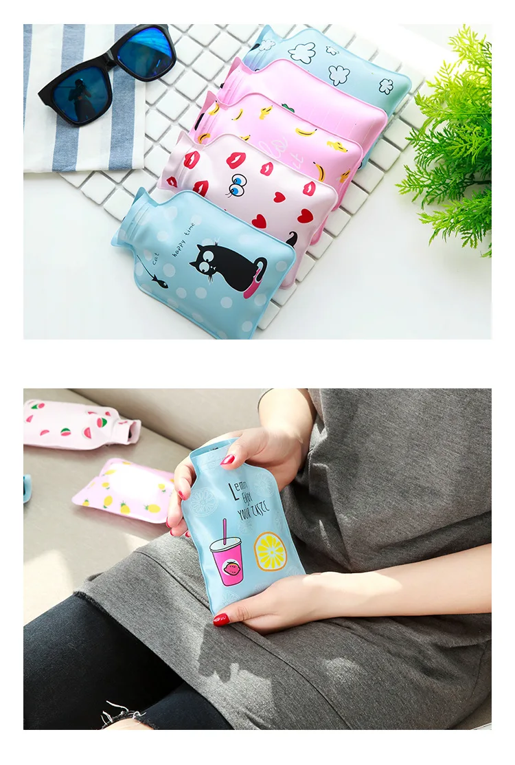 Cute Hand Warmer Hot Water Bottle Mini Hot Water Bottles Portable Hand Warmer Girls Pocket Hand Feet Hot Water Bags